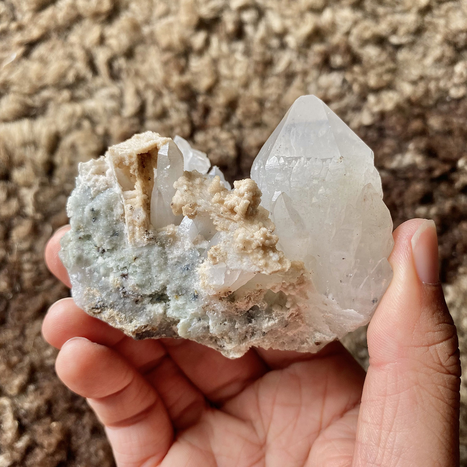 Cluster - Calcite Quartz big point - 5.jpg