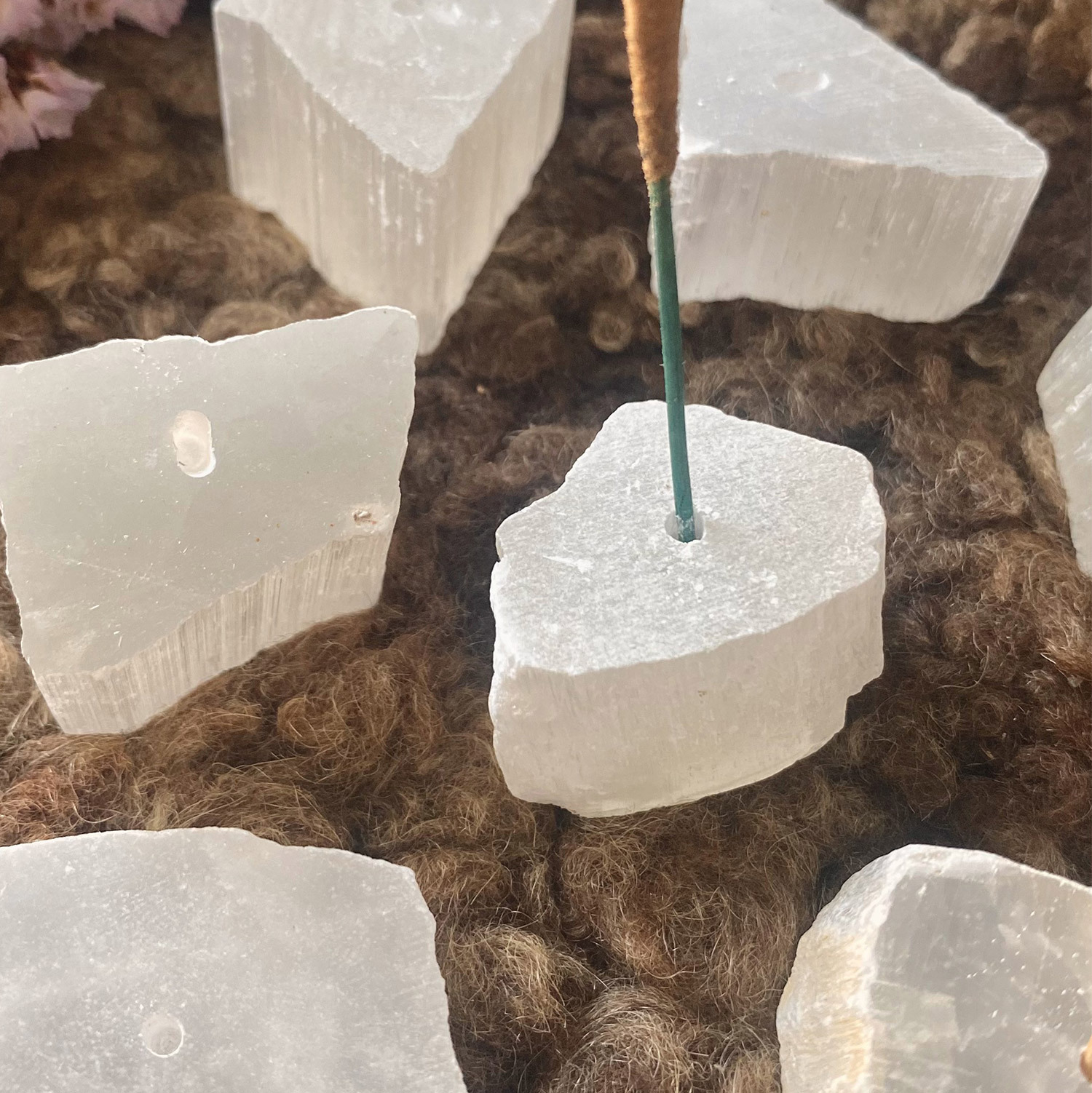 Selenite Incense Holder - 6