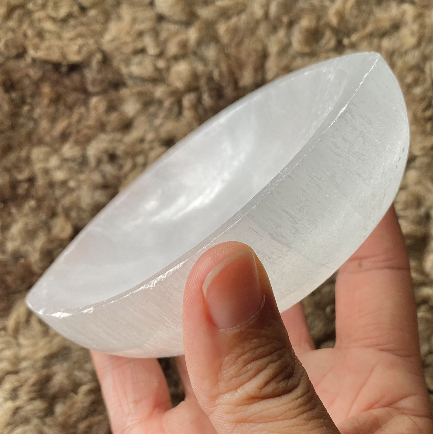 Selenite Oval Bowl - 5