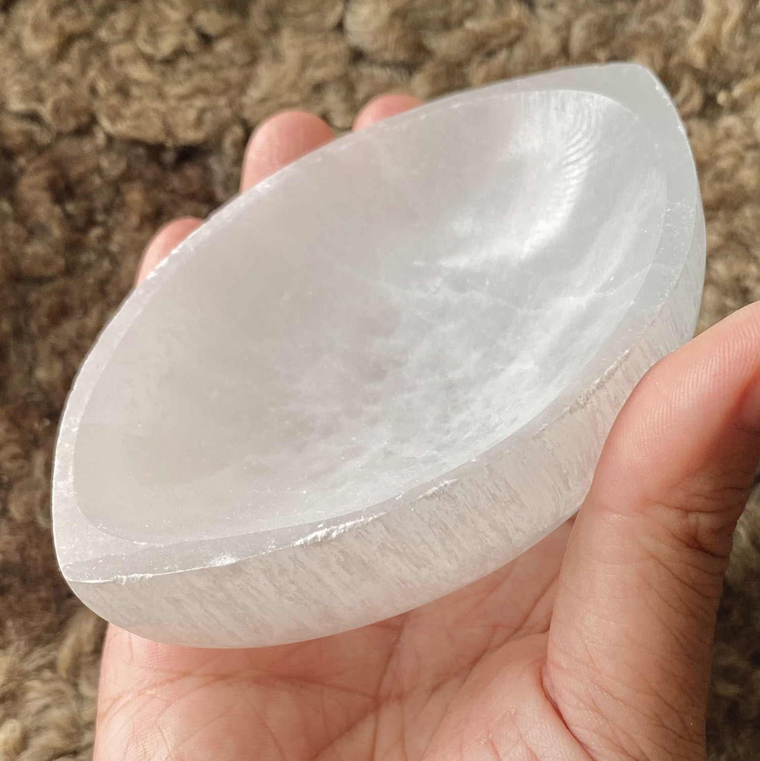 Selenite Oval Bowl - 6