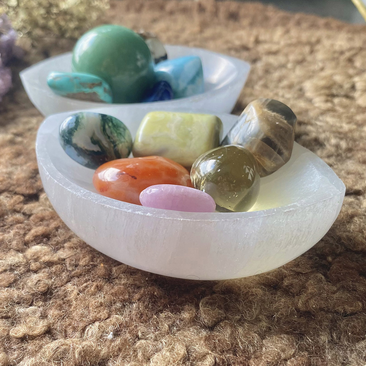 Selenite Oval Bowl - 10