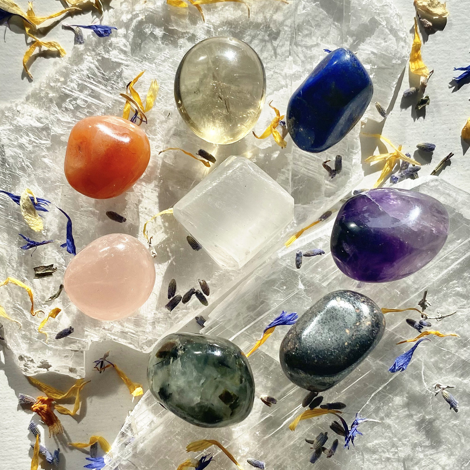 Chakra Set - tumbled - 1