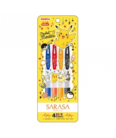 Ready Stock] Zebra Sarasa Clip Pokemon Pikachu Limited Edition 4