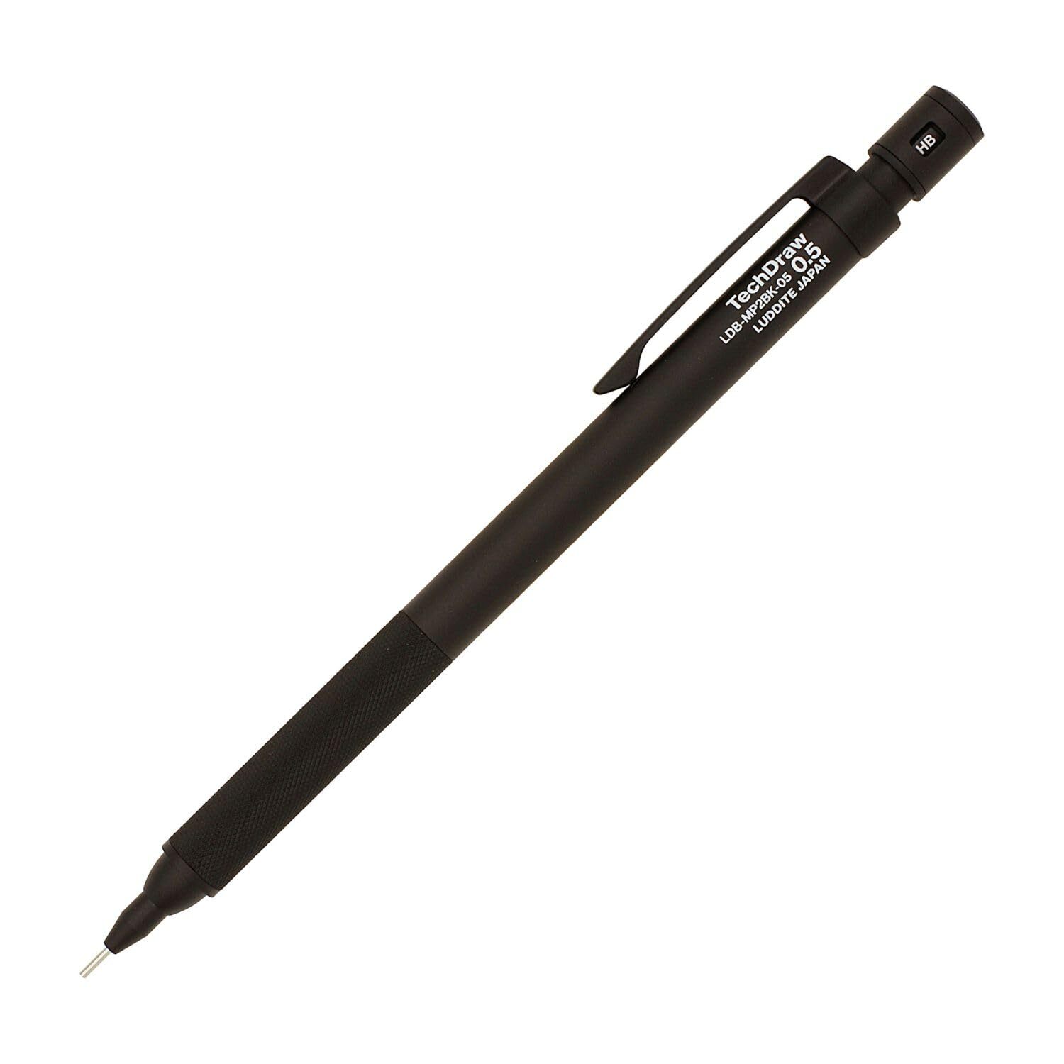 Luddite TechDraw2 WoodModel 0.5mm黒柿 Luddite TechDraw2 Drafting Mechanical Pencil 0.3mm/0.5mm