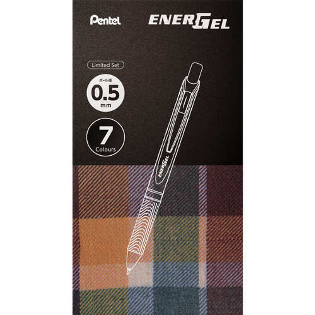 Pentel EnerGel 0.5mm 7-Piece Autumn Limited Ballpen Set [BLN75-L7]  4902506418890
