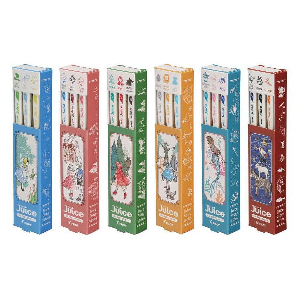 PILOT-Juice-0.5mm-Gel-Ink-Ballpen-10th-Anniversary-Release-Limited-Edition-LJU-200EF-6SDC-Fairy-Tale-Series-Complete-Set-4902505665349-3
