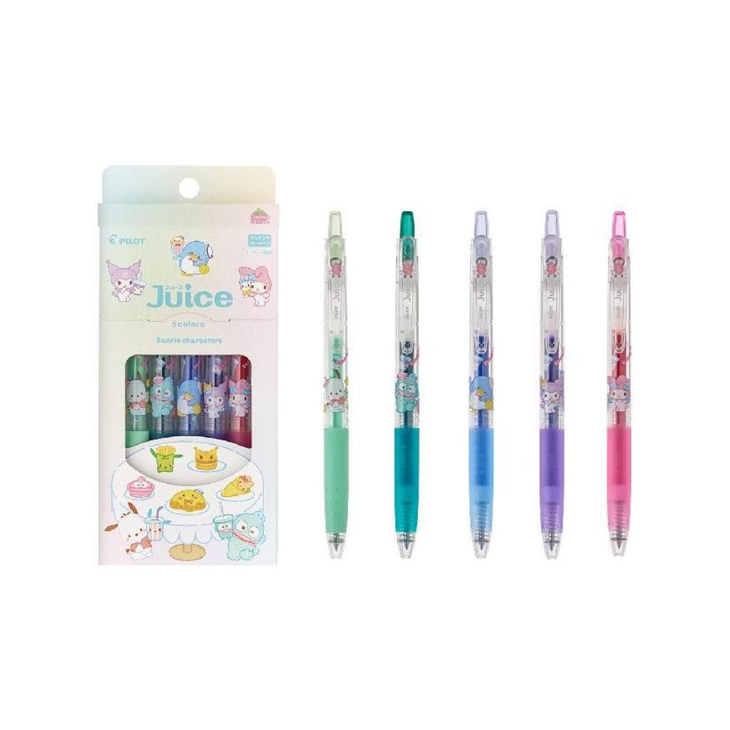 PILOT-Juice-0.5mm-Gel-Ink-Ballpen-Sanrio-Characters-5-Color-LJUEFS235C-B-Set-B-4902505666049-7