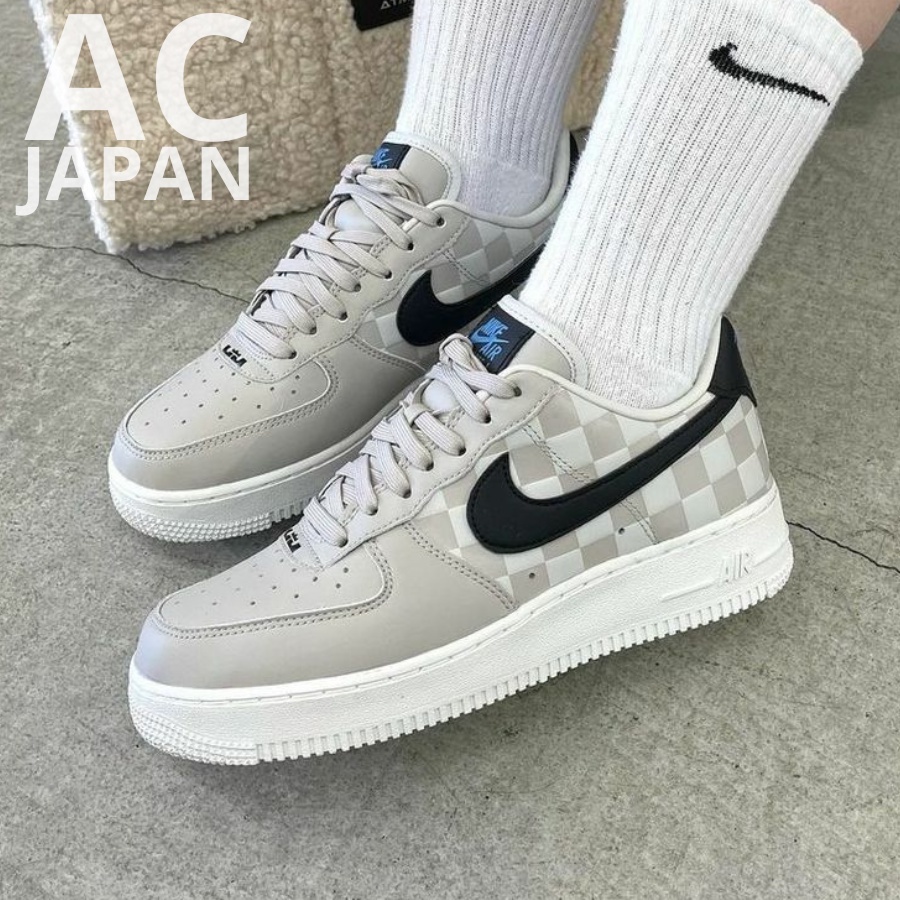 Nike Air Force 1 LBJ 奶油灰 棋盤格 詹姆士 棋盤格 休閒鞋 男女鞋 DC8877-200