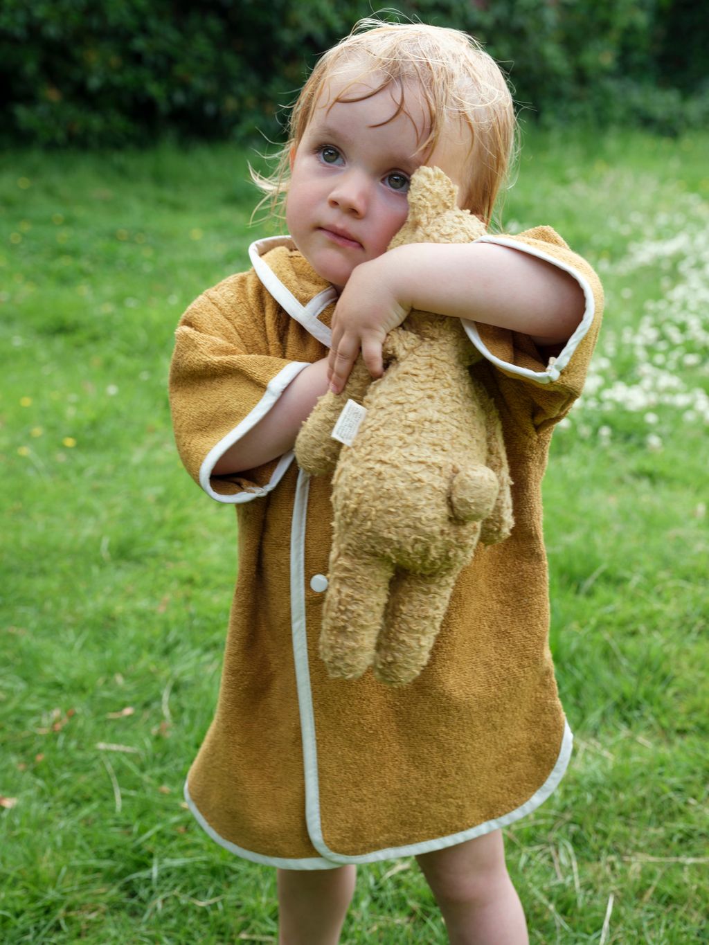 Poncho-robe - Baby - Bear - Ochre 2