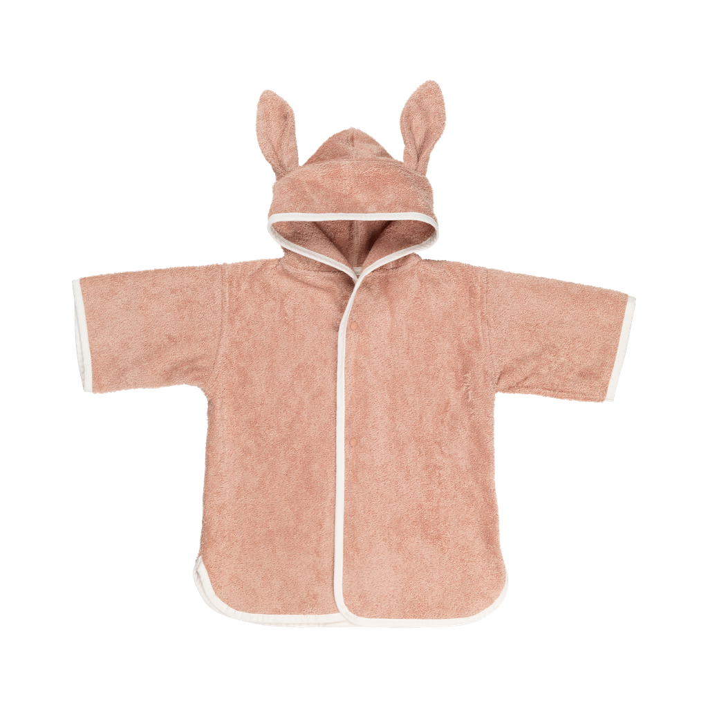 Poncho-robe - Baby - Bunny - Old Rose (primary)