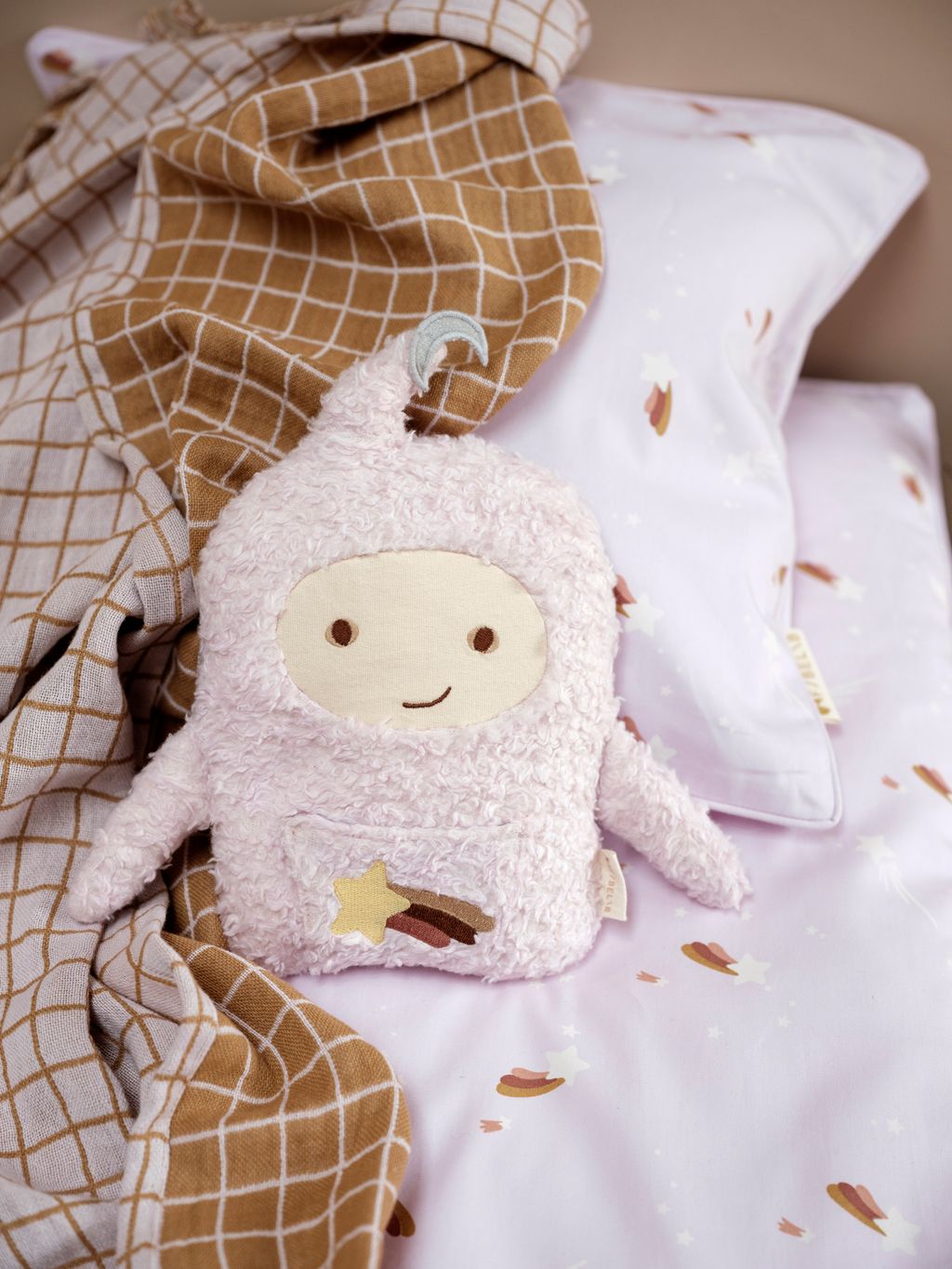 Baby Blanket - Grid - Lilac 2