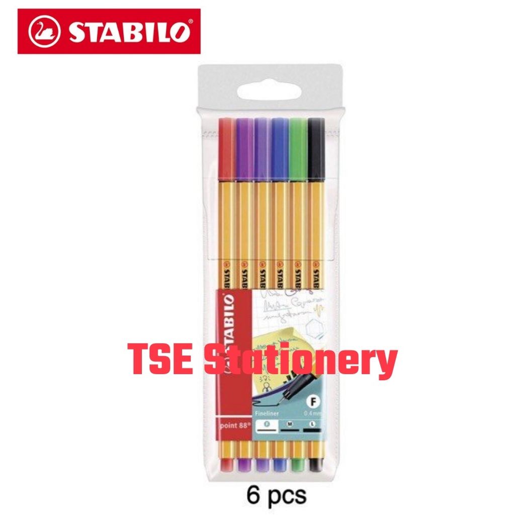 Stabilo Point 88® 6 / 10 Colour / 20 Colours Fineliner Ink Pen Set