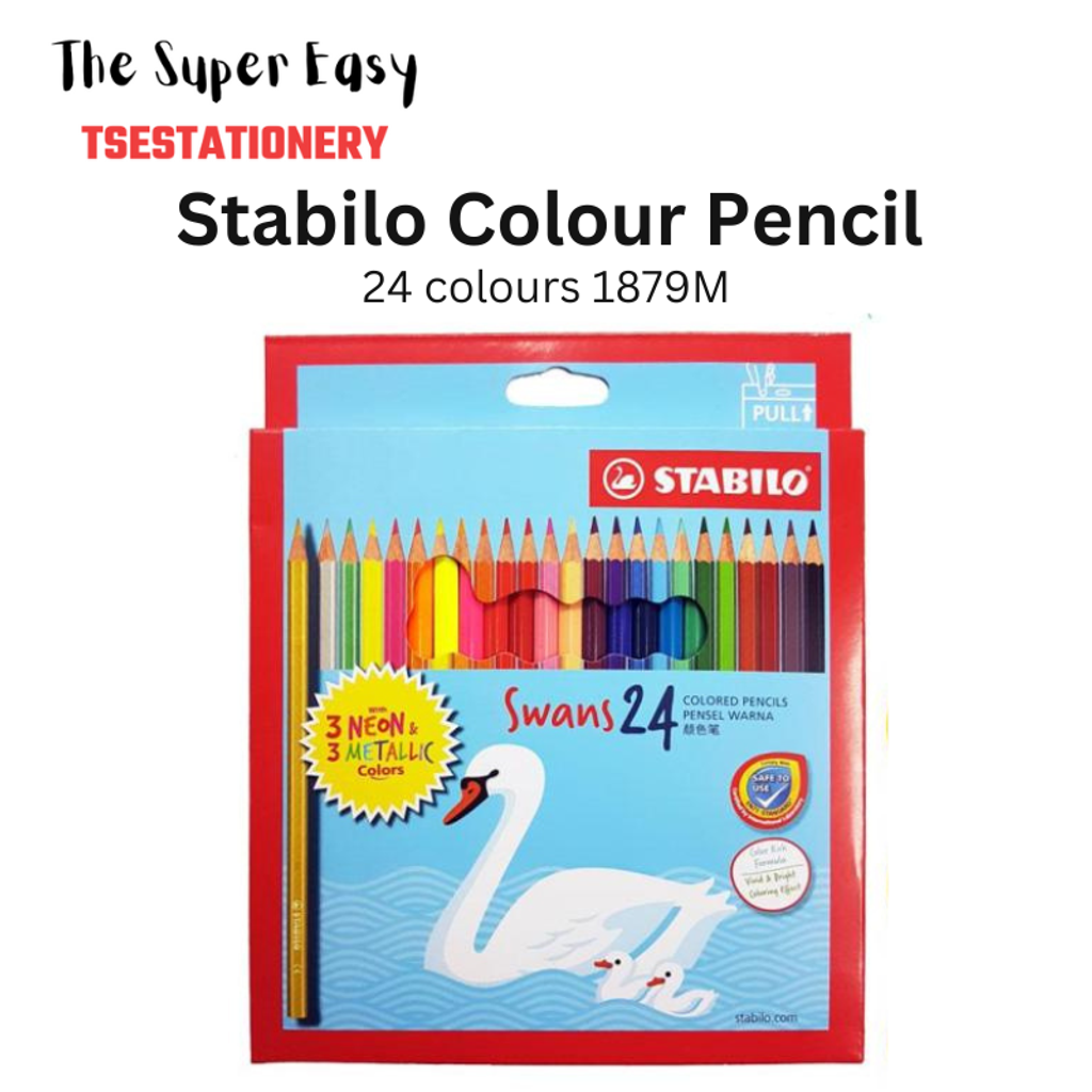 Stabilo Swans 12 Pastel Soft Colour Shades Color Pencils 1877L Coloring Art  