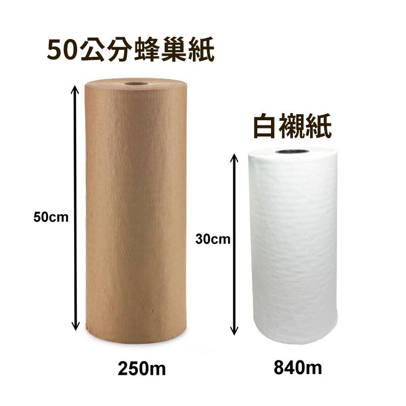 蜂巢紙與白襯紙