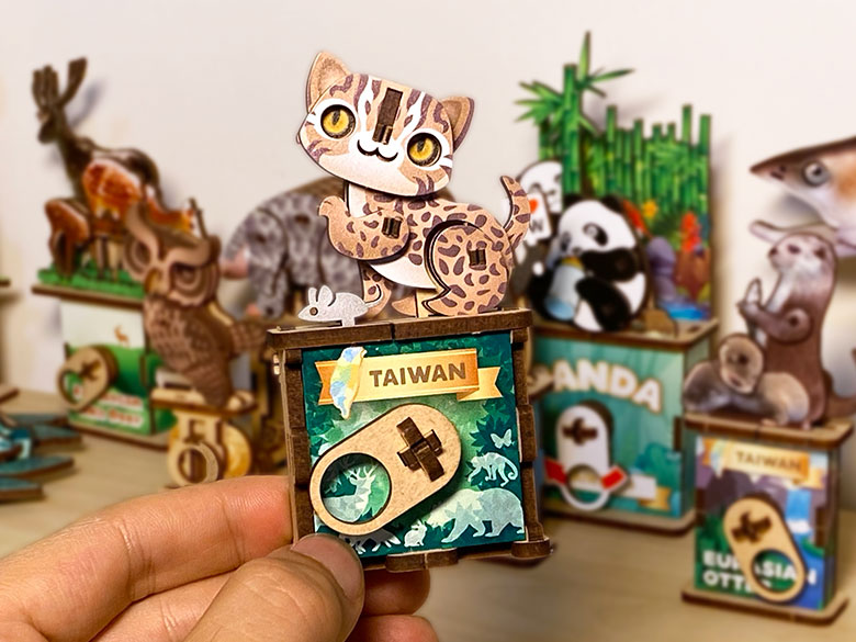 絶滅危惧団 RESCUTE NO.15 石虎 Leopard cat フィギュア Amazon | Lemoe Figure 絶滅危惧団 RESCUTE NO.15 石虎