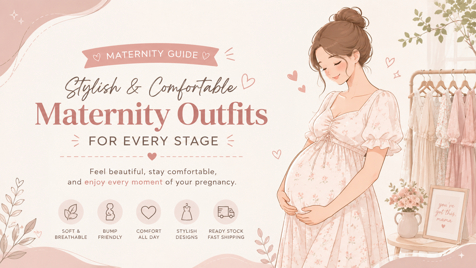Best Maternity Dresses in Malaysia | Comfortable Pregnancy Outfits | Only Cozy