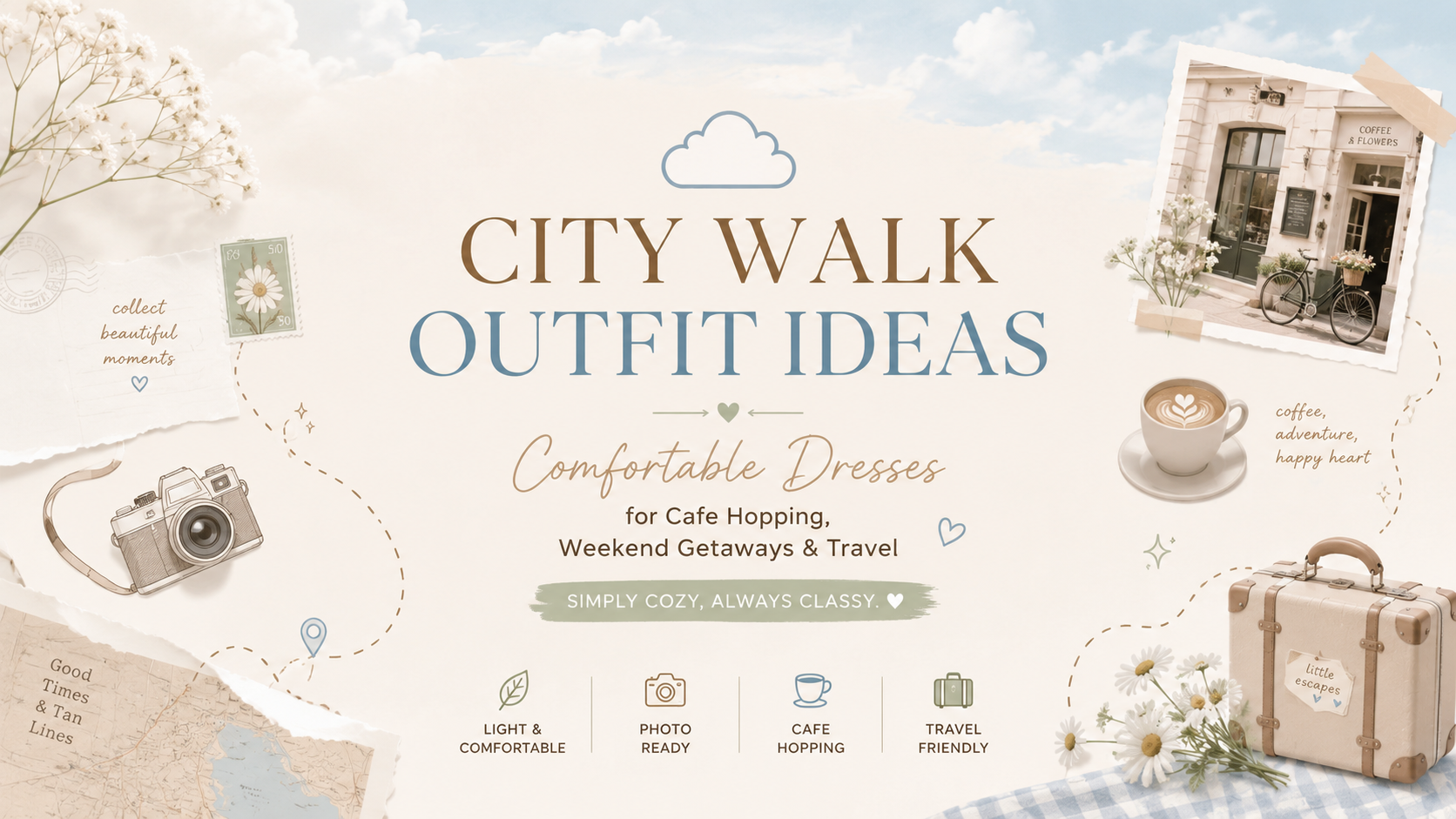 City Walk Outfit Ideas: Comfortable Dresses for Cafe Hopping & Weekend Getaways in Malaysia