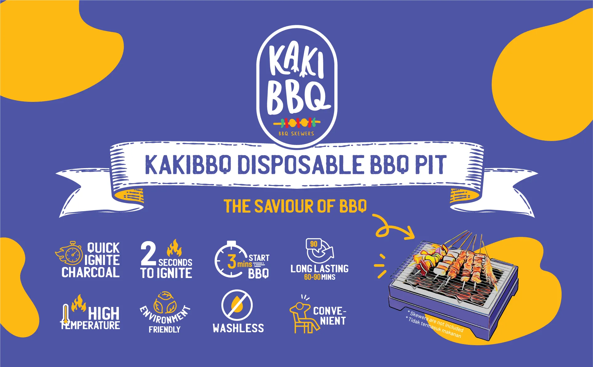 kakiBBQ Disposable BBQ Pit