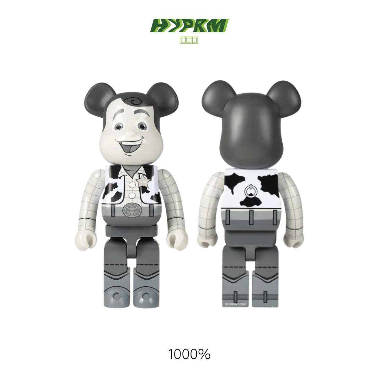 BEARBRICK x Disney Woody B&W Ver. 1000% – The Hype Room Official Store