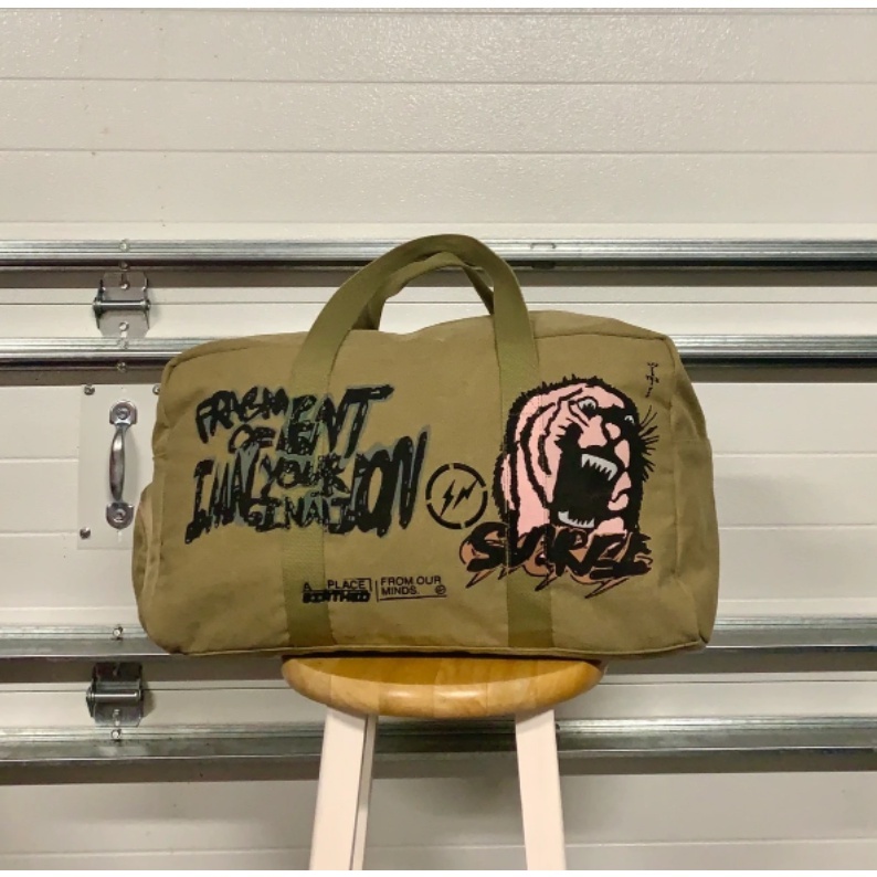 cactus jack×fragment lcons duffle BTS着用 百貨店の販売