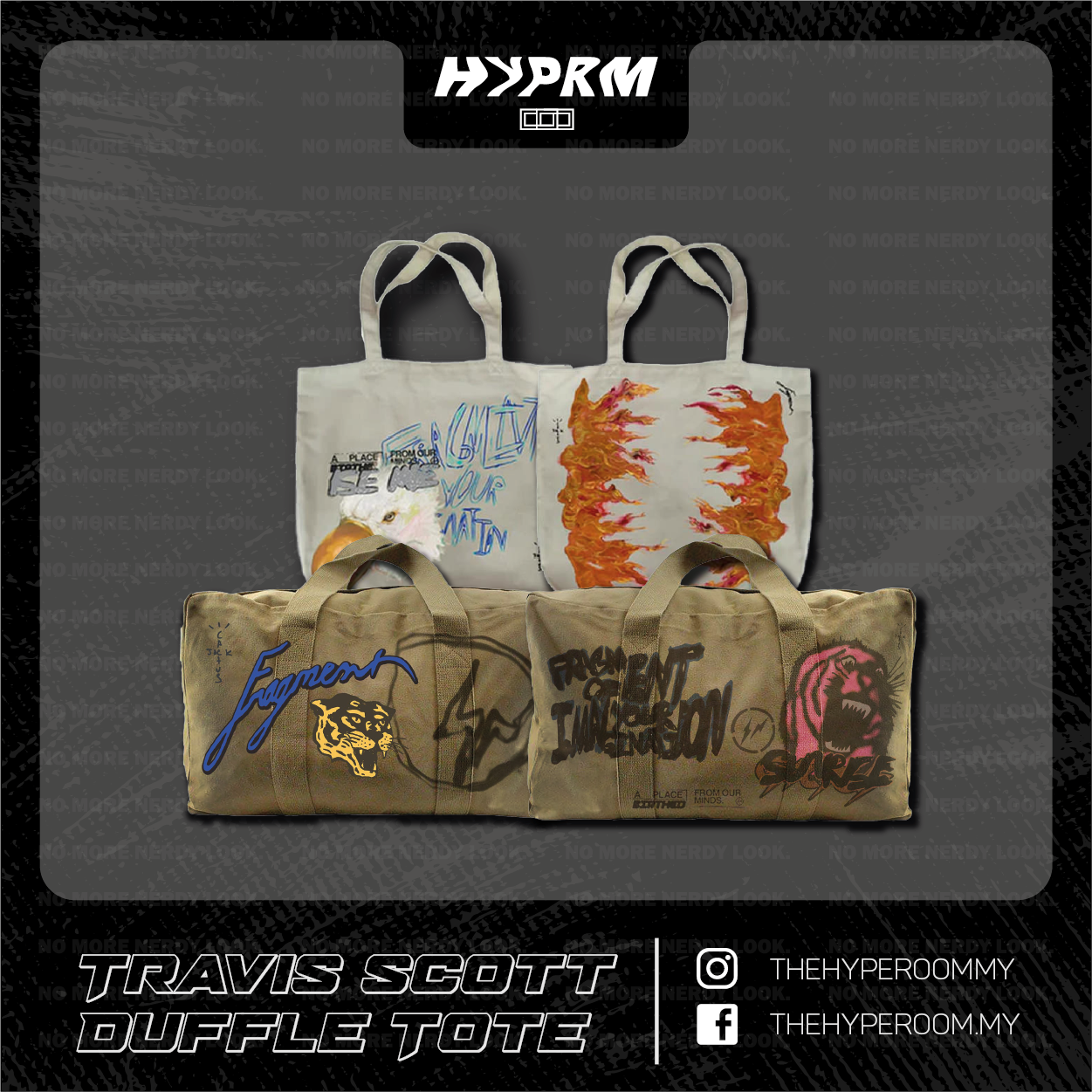 TRAVIS SCOTT CACTUS JACK x Fragment Tote/Duffle Bag – The Hype Room  Official Store