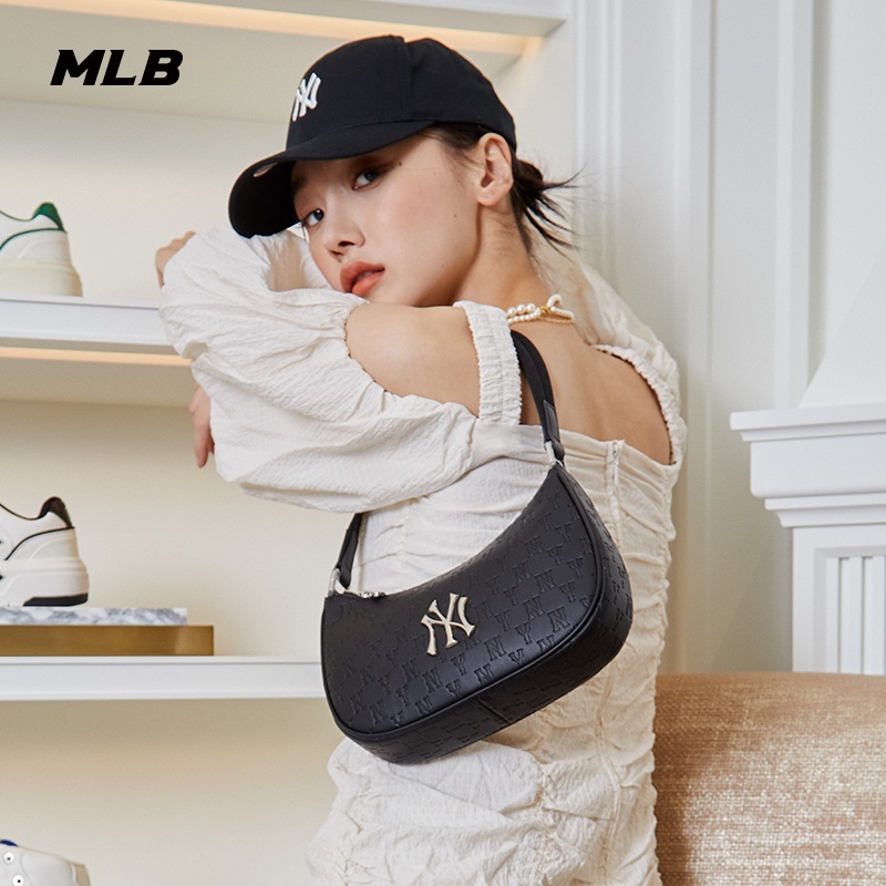 💯Ori New MLB Monogram NY Yankees Hobo Bag, Women's Fashion, Bags