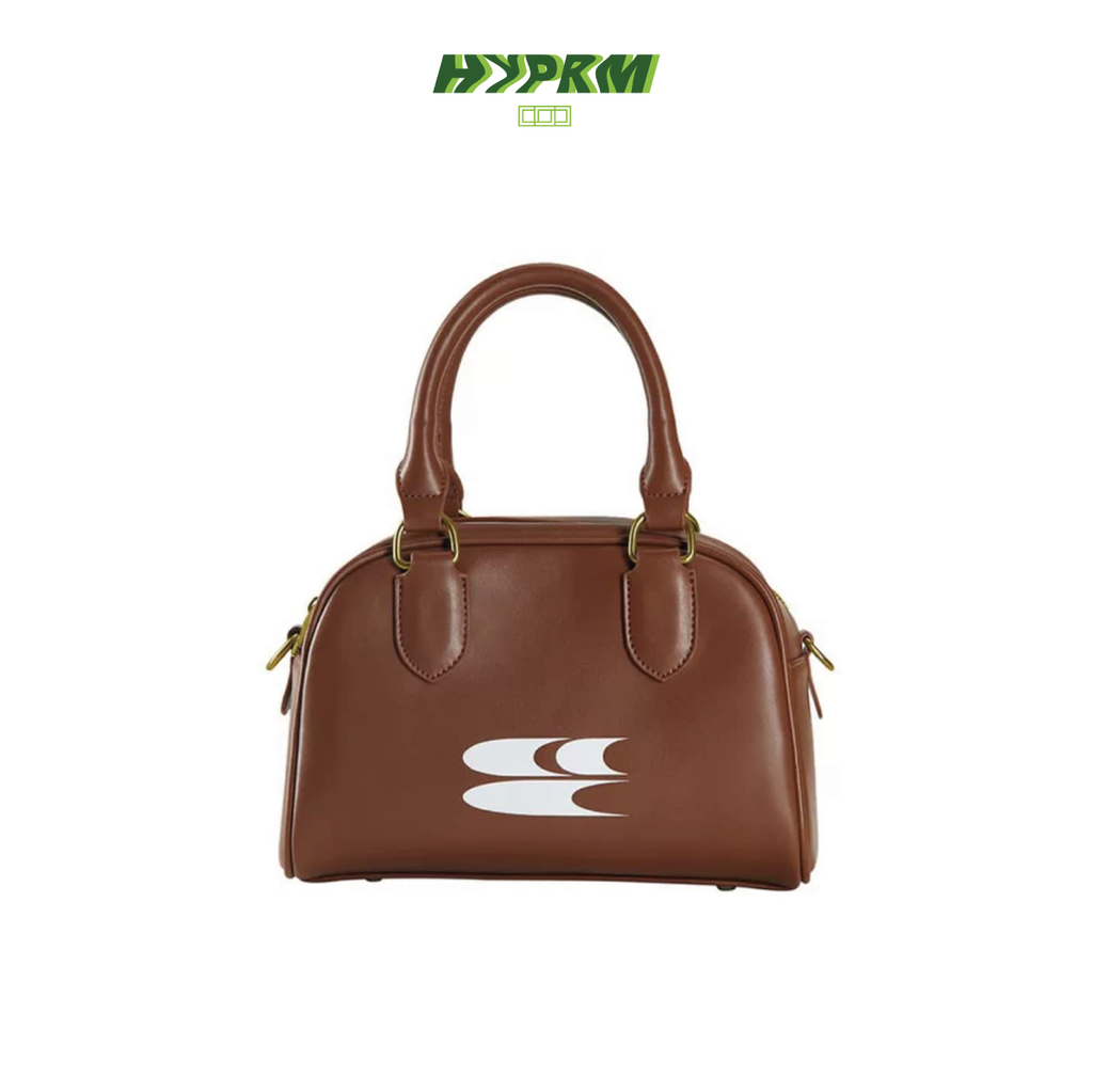 ★Crying Center ボーリング ボストン ショルダーバック/送料込 CRYING CENTER Mid Size Retro Boston Leather Handbag with