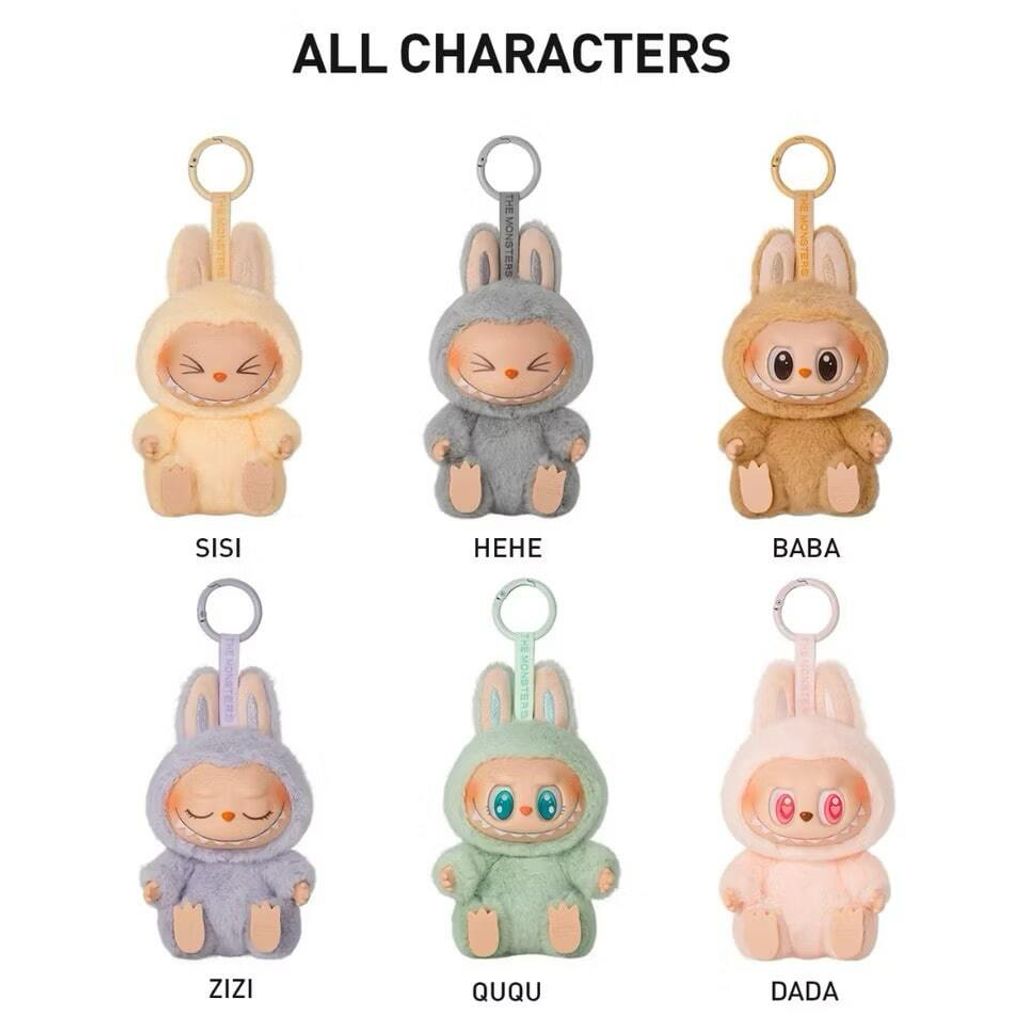 Labubu Have A Seat キーホルダー QUQU HEHEセット LABUBU V2 The Monsters Have A Seat Keychain (Whole Set