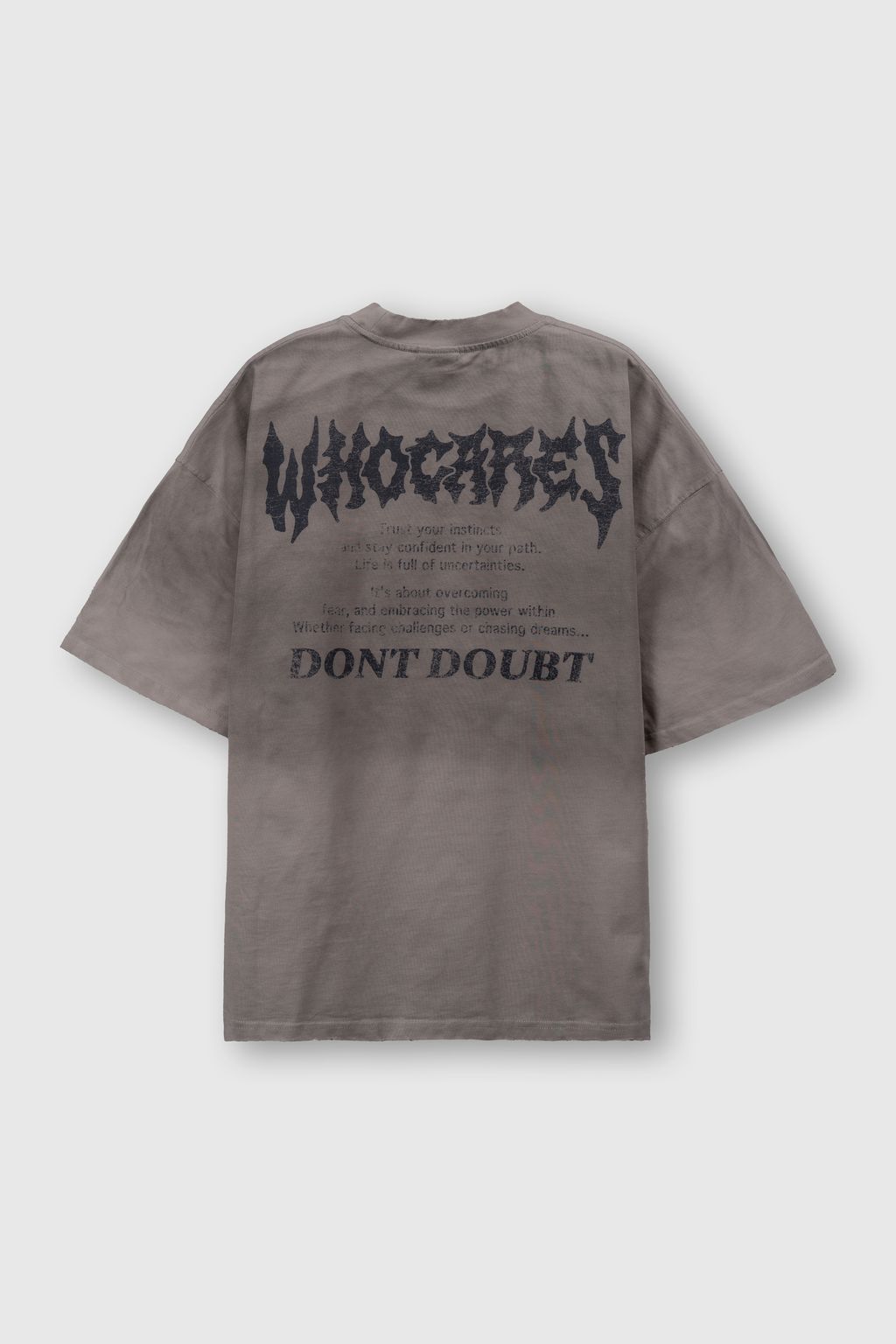 No Fear Quote Tee (Brown) Back