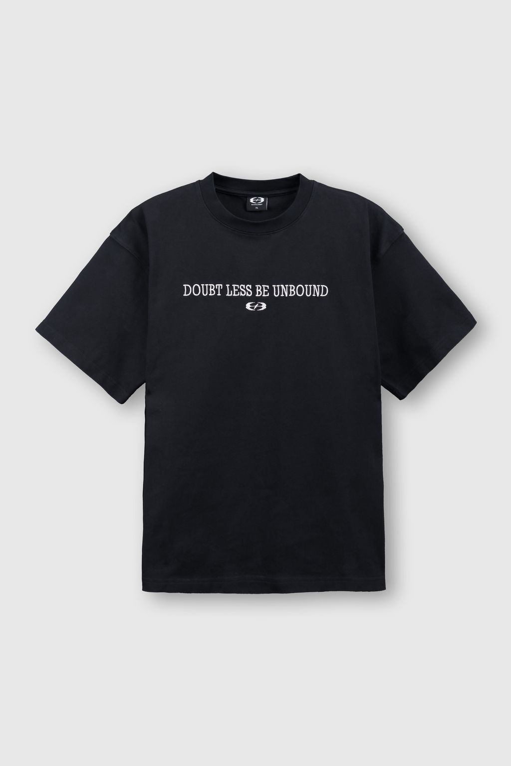 Washed Quote Tee (Black) Front