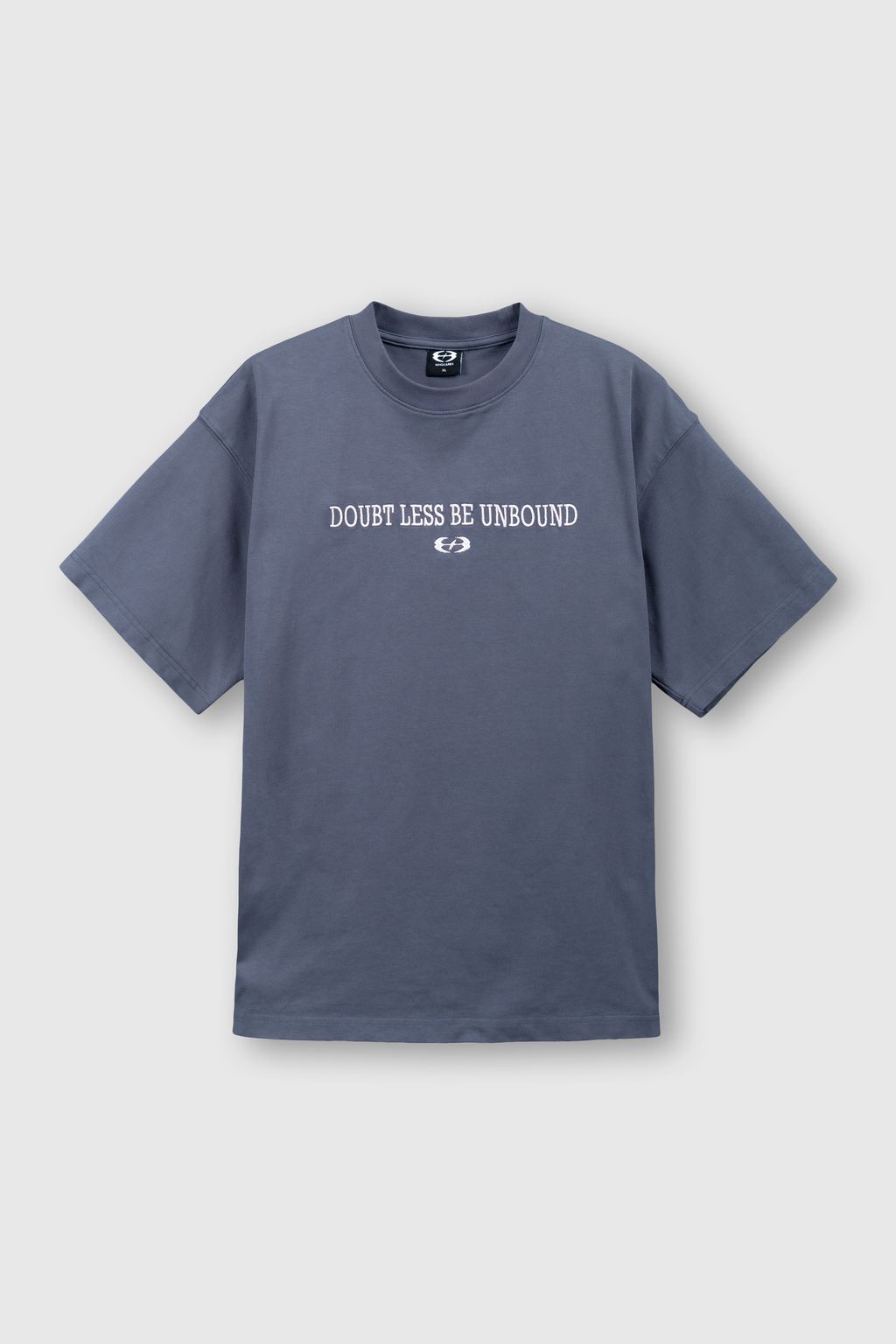 Washed Quote Tee (Navy) Front