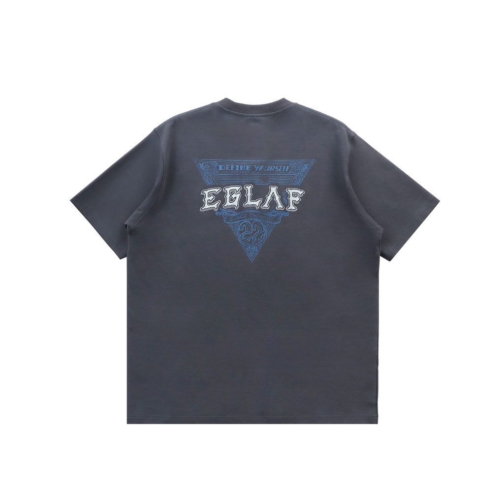 Sculpta Triangle Emblem Tee-DarKGrey-Back