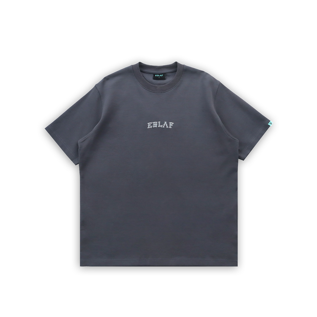 Sculpta Triangle Emblem Tee-DarKGrey-Front