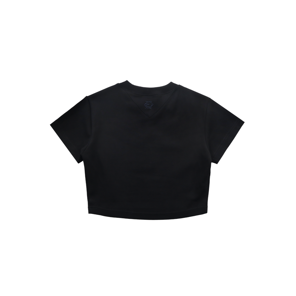 Sculpta Emblem Crop Top-Back