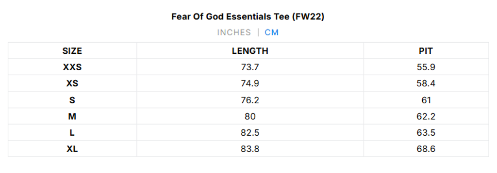 essentialsss23sizechart
