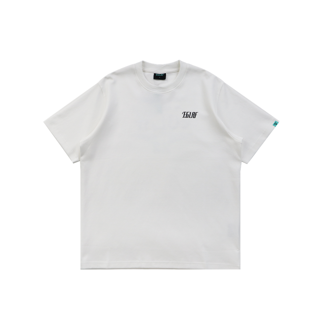 RW Distressed Texts Tee-White-Front