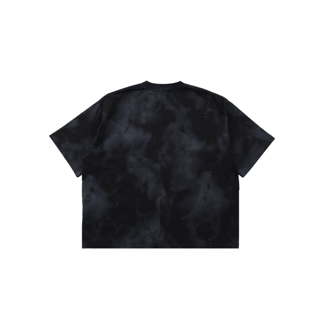 RW Badges Boxy Tee-Black-Back