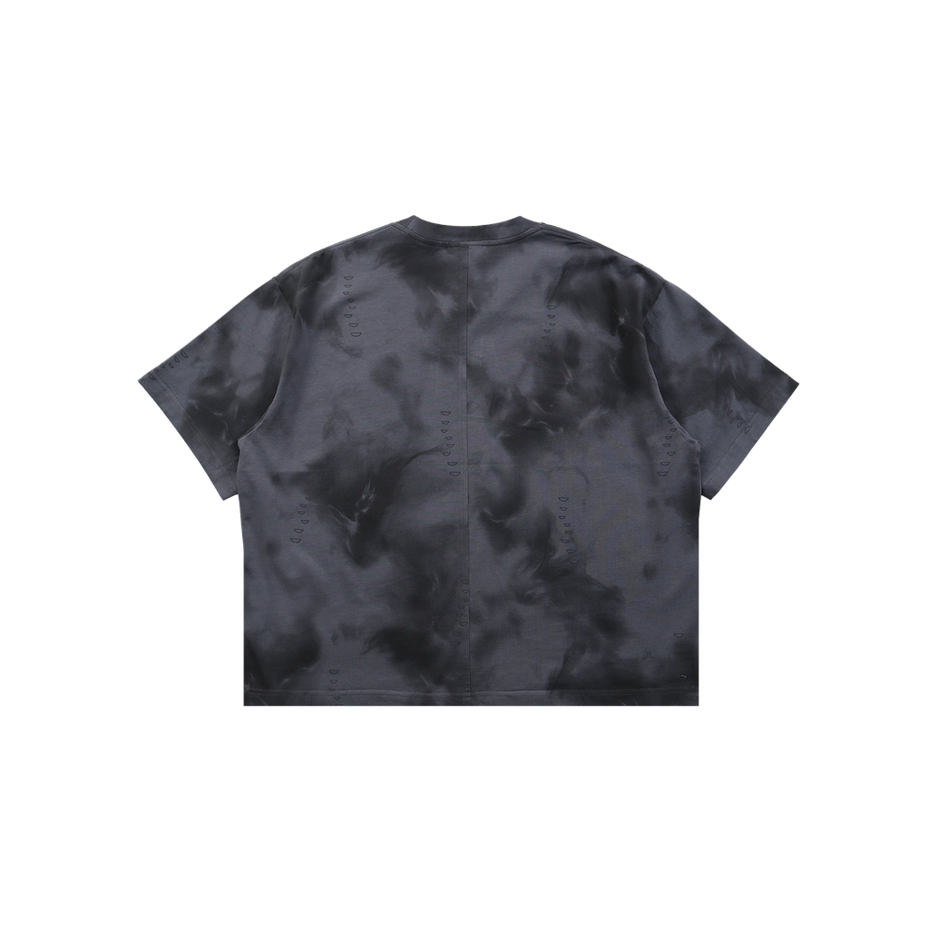 RW Badges Boxy Tee-Grey-Back