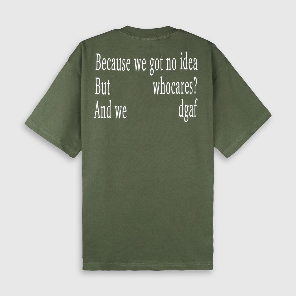 No Idea Tee (Green) Back