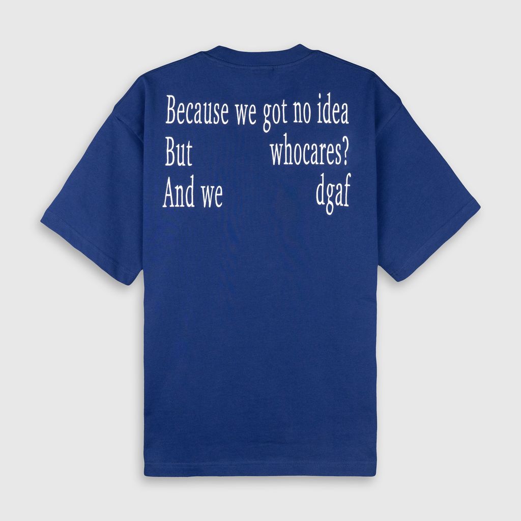 No Idea Tee (Blue) Back