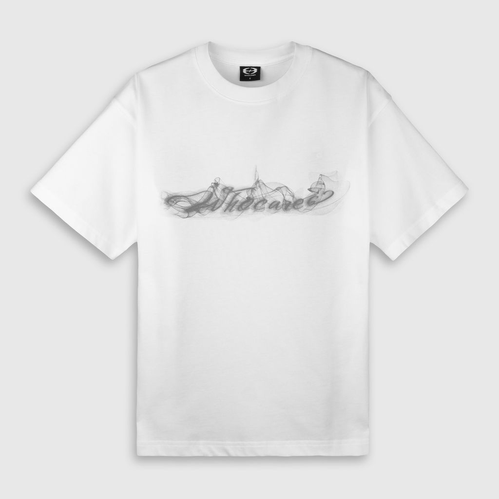 Smoke Logo Tee (White) Front