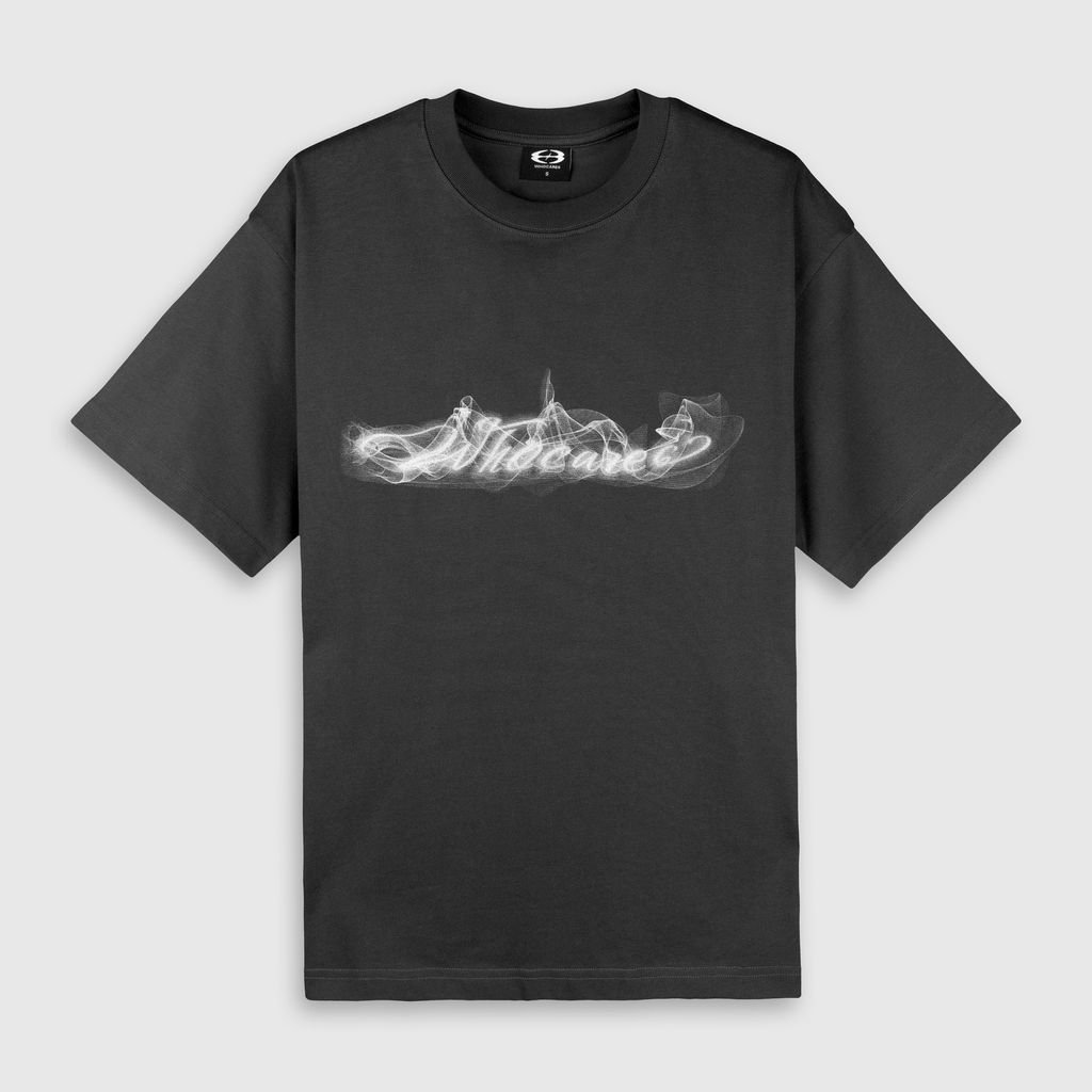 Smoke Logo Tee (Black) Front