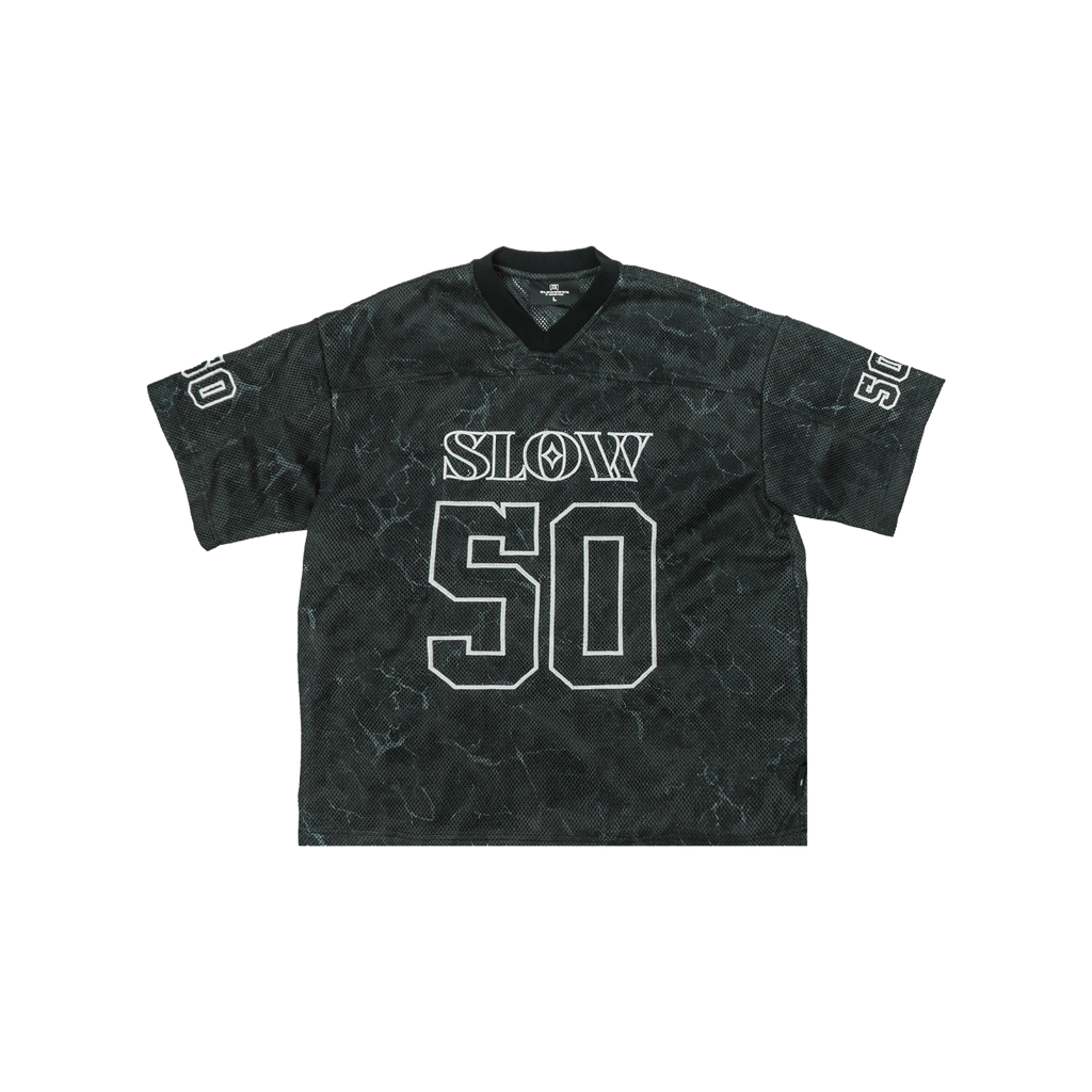SLOWDOWN Shadow Camo Jersey Black (FW25) - Front (1)