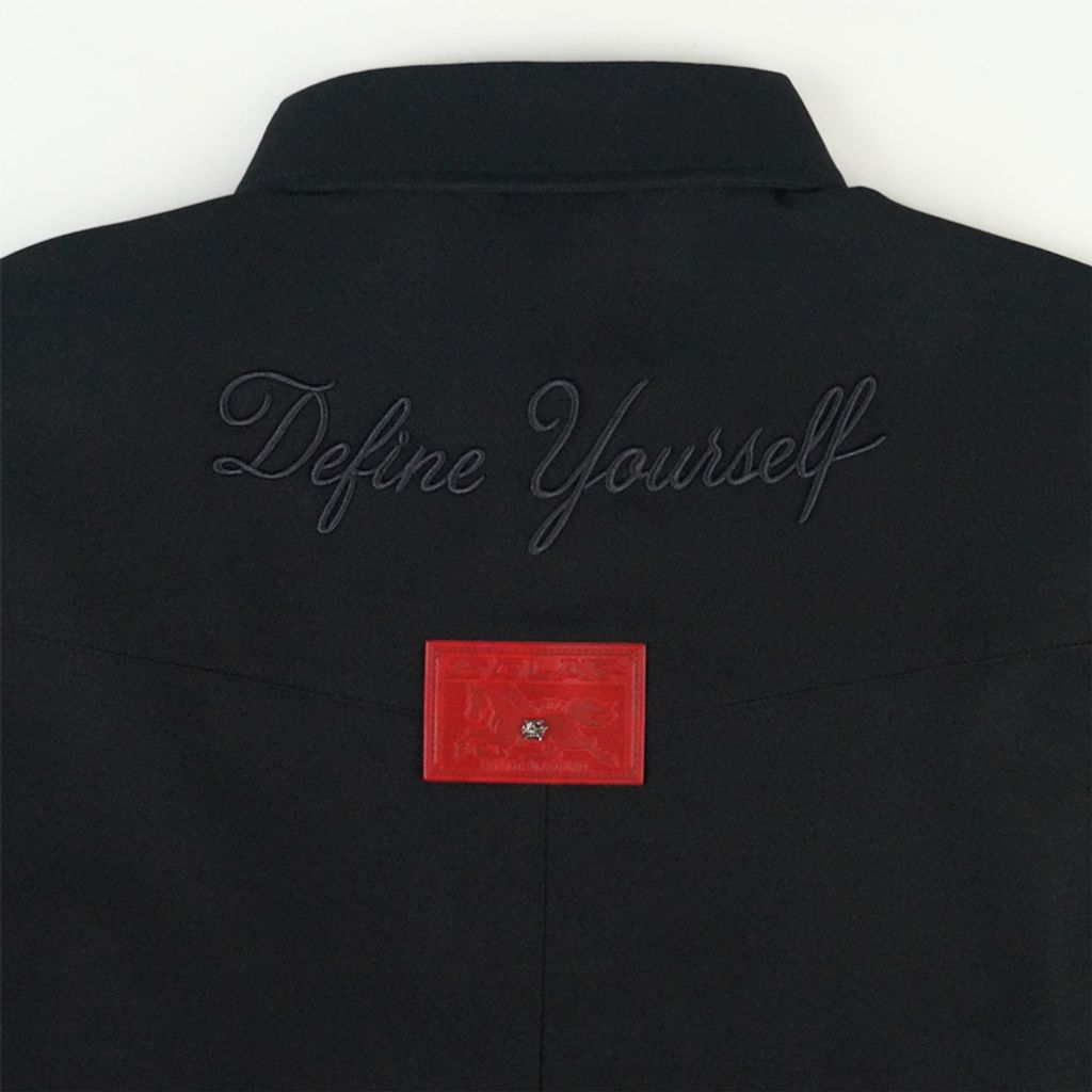 RU Embroidery Chest Logo Shirt-Detail-7