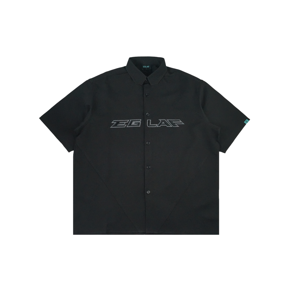 RU Embroidery Chest Logo Shirt-1