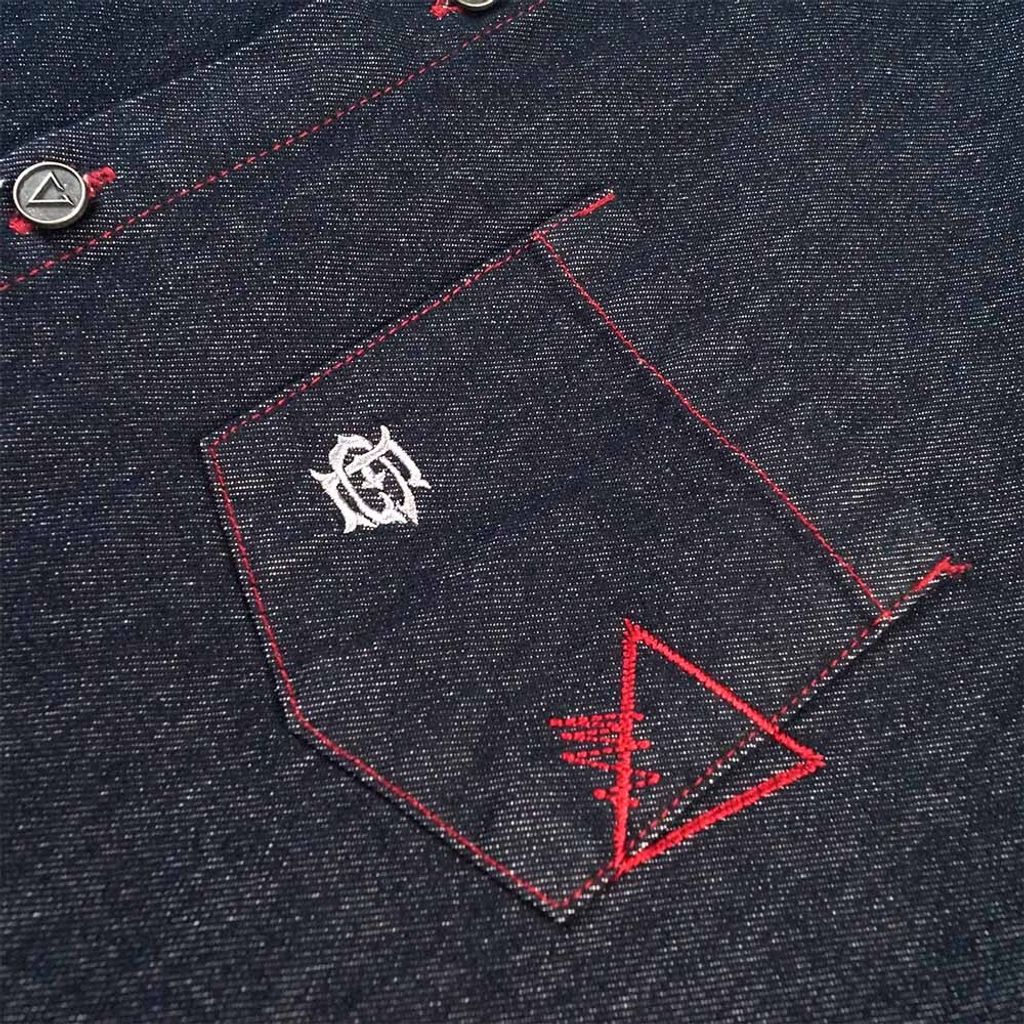 RU Loose Fit Denim Shirt-Detail-7