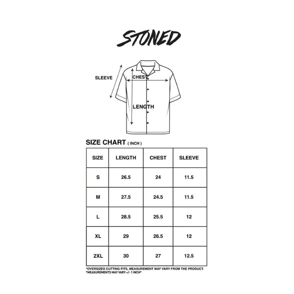 stripe shirt size chart