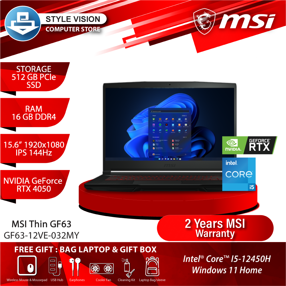 MSI GF63-12VE-032MY