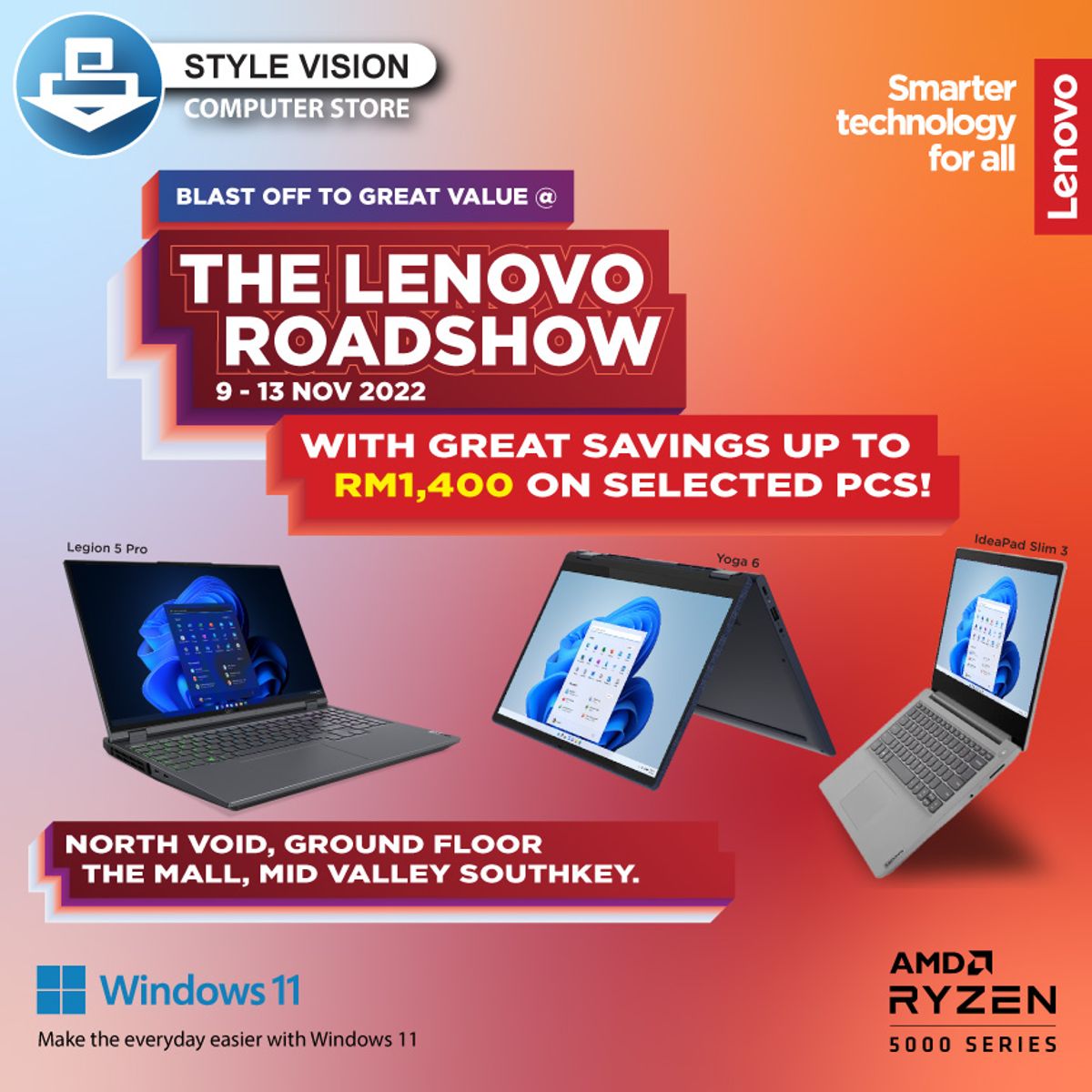 Style Vision x Lenovo Road Show @ The Mall, Mid Valley Southkey