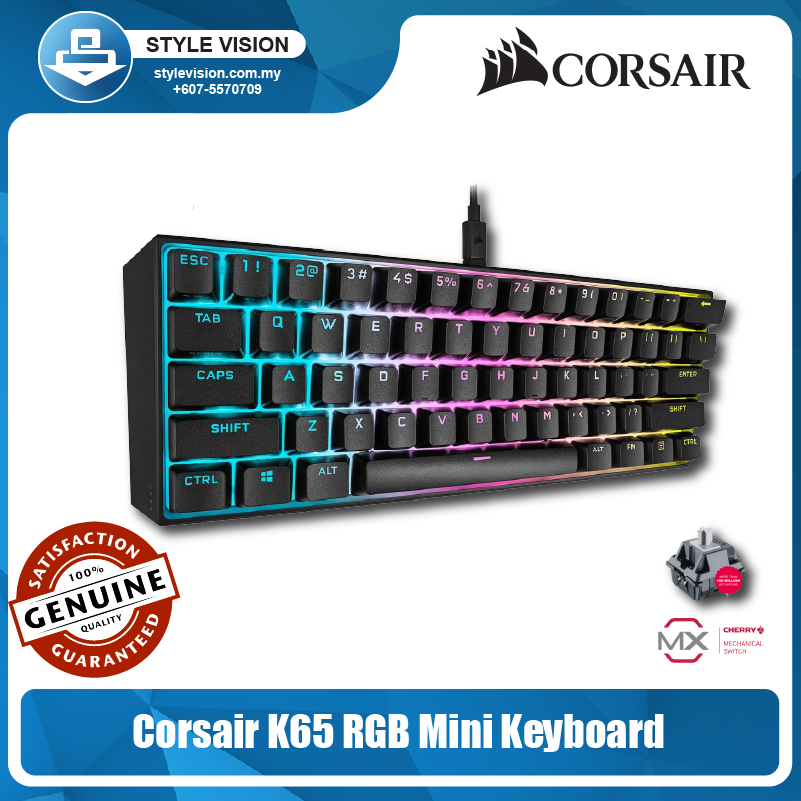 Corsair K65 RGB Mini MX Speed - Teclado Gaming